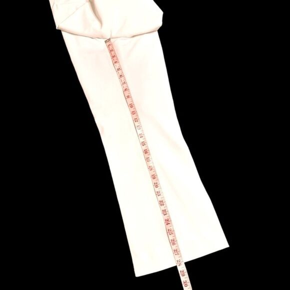 Calvin Klein Wide leg fully lined high waist tailored ivory trousers size 10 - Picture 9 of 14